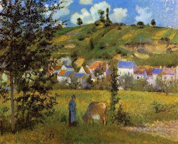 シャポンヴァルの風景 1880年 カミーユ・ピサロ Oil Paintings